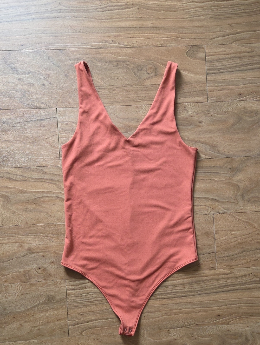 Abercrombie & Fitch Coral V-Neck Bodysuit